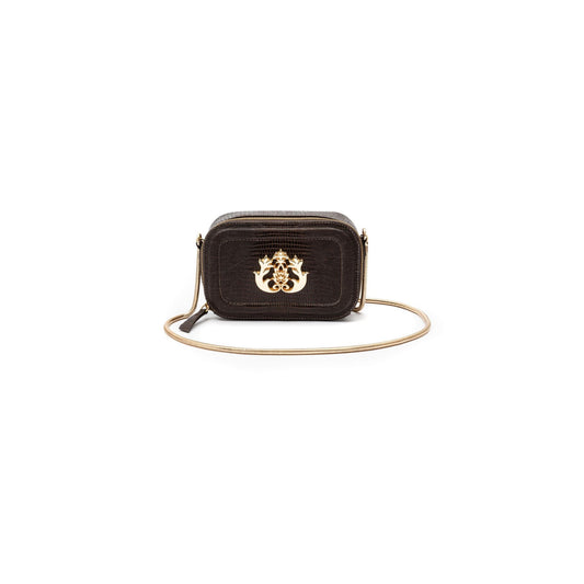 BOLSA DANCE EM COURO LIZARD