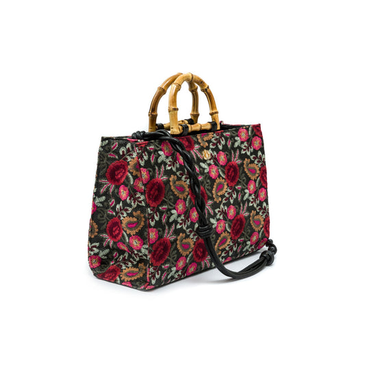 BOLSA MAXI TOTE FIORI BORDADA