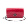 BOLSA CARTEIRA FOREVERE PEQUENA COURO MAXI CROCO VERMELHO