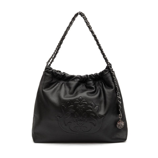 BOLSA DAYSE HOBO EM COURO PRETO