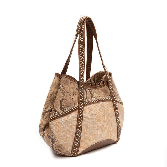 BOLSA TOTE MAIA COBRA CLARA