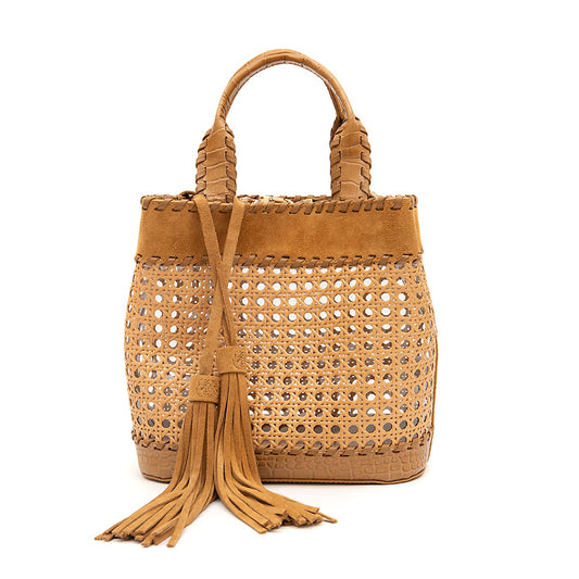 BOLSA TOTE PALHA SEXTAVADA MÉDIA CAMURÇA MEL