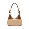 BOLSA MOON HOBO NEW CROCO AVELÃ PALHA DAMIER NATURAL