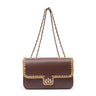 ANNE JUMBO WHASHED LEATHER PINE CONE NATURAL CROCHET BAG