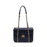 BOLSA FLAP SIENNA MÉDIA COURO COBALTO