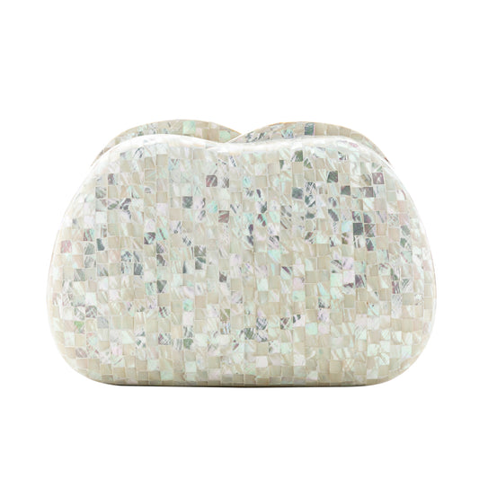 BOLSA CLUTCH MADREPÉROLA ABAULADA MADRECLARA