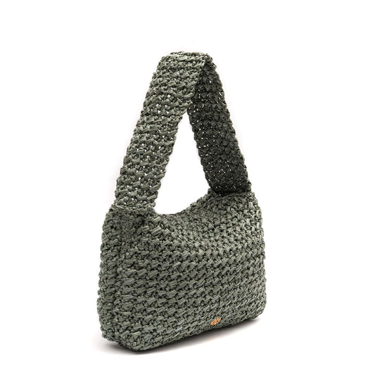 BOLSA LUANNA HOBO RÁFIA JADE