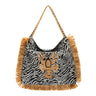 BOLSA HOBO MAXI JACQUARD ZEBRA LAGOSTA