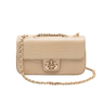 ANNE BAG IN NATURAL LEATHER NEW CROCO CREAM GOLD