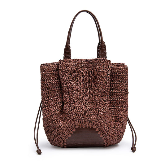 BOLSA SHOPPER LUMIA GRANDE HANDMADE PINHÃO