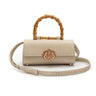 BOLSA TOP HANDLE EAST WEST PEQUENA COURO CAVIAR CHANTILLY