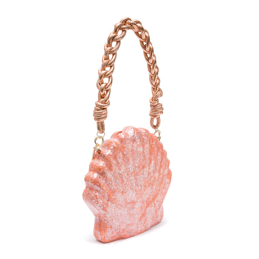 BOLSA CLUTCH MADREPÉROLA ACQUA E CORAL