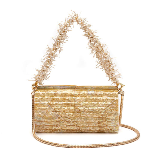 MOTHER-OF-PEARL BAGUETTE CLUTCH
