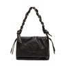 BOLSA FLAP DAYSE EM COURO BODAN PRETO ONIX