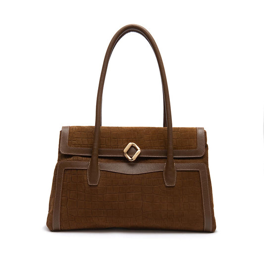 BOLSA WORKING TOTE AURORA CAMURÇA CROCO MASCAVO OURO