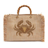 CRAB STRAW TOTE BAG