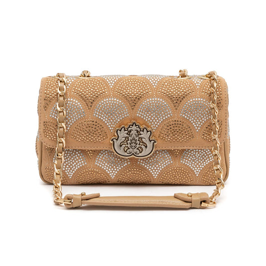 BOLSA SIRENA COCOON CRISTAL AREIA PRATA OURO