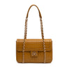 SIENNA JUMBO SAFFRON LEATHER FLAP TOTE BAG