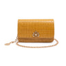BOLSA CARTEIRA FOREVER PEQUENA COURO CAIMAN AÇAFRÃO