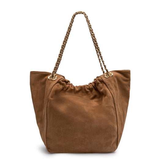 BOLSA PETRA SHOPPING BAG CAMURÇA AMÊNDOA