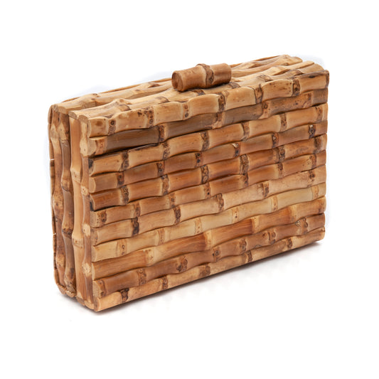 BOLSA CLUTCH DE BAMBU NATURAL