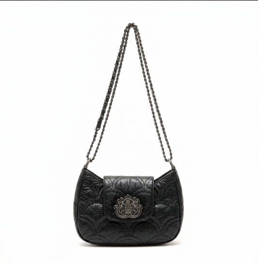 BOLSA SHOUDER SIRENA MINI COCOON PRETO ONIX