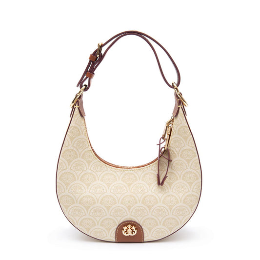 Bolsa Hobo Sirena Monograma Canvas