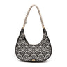 BOLSA HOBO SIRENA PEQUENA JACQUARD PRETO