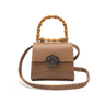 BOLSA TOP HANDLE MINI COURO LIZARD MOCHACCINO