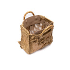 BOLSA TOTE FIORI HANDMADE RAFIA NATURAL