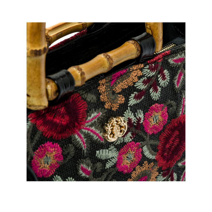 BOLSA MAXI TOTE FIORI BORDADA