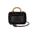 MINI BOLSA DUNA EM CROCHÊ METALIZADO  PRETO