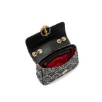 BOLSA BAGUETE SIRENA JACQUARD PRETO