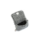 BOLSA PUFFER TWEED LUREX PRATA