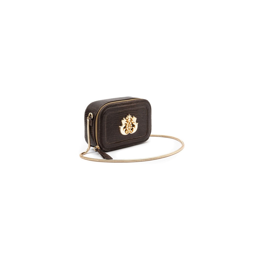 BOLSA DANCE EM COURO LIZARD