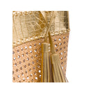 BOLSA TOTE PALHA SEXTAVADA GRANDE NEW CROCO NEW GOLD