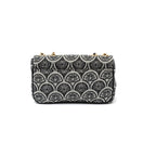 BOLSA BAGUETE SIRENA JACQUARD PRETO
