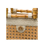 BOLSA DIANA MAXI EM COURO MAXI CROCO CHANTILY