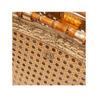 BOLSA DIANA MAXI EM COURO NATURAL E PALHA INDIANA  GOLD