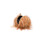 BOLSA  LILY EM PLUMAS OURO/BRONZE