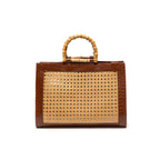 BOLSA DIANA MAXI EM COURO MAXI CROCO PINHÃO
