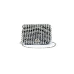 BOLSA PUFFER TWEED LUREX PRATA