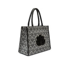 BOLSA MAXI TOTE SIRENA JACQUARD PRETO