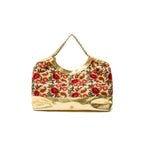 BOLSA MAXI SHOPPER DANNY PALHA FIORI BORDADA