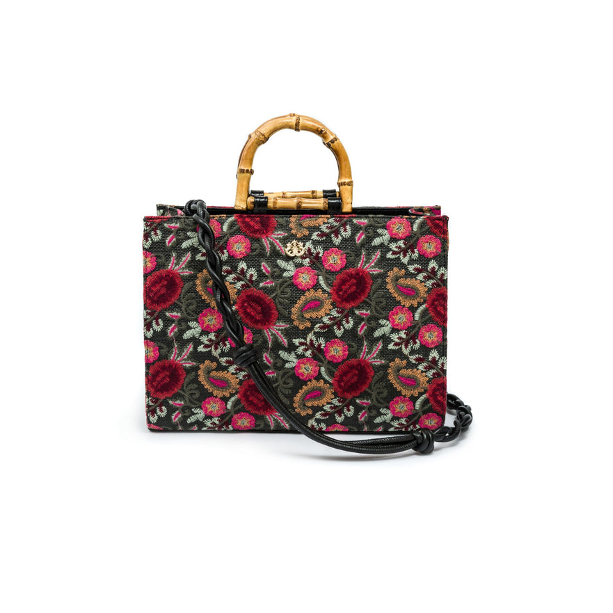 BOLSA MAXI TOTE FIORI BORDADA