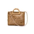 BOLSA TOTE FIORI HANDMADE RAFIA NATURAL