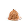 BOLSA  LILY EM PLUMAS OURO/BRONZE