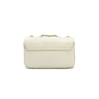 ANNE MINI LIZARD LEATHER BAG VANILLA GOLD