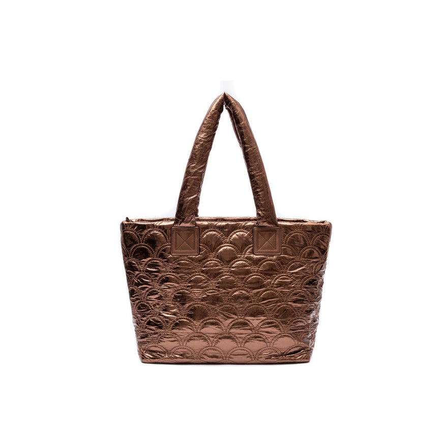 MAXI TOTE PUFFER NYLON BRONZE