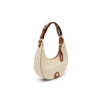 BOLSA HOBO SIRENA MONOGRAMA  CANVAS CREME